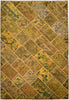 Load image into Gallery viewer, 6.2 x 9.2 Multi Color Persian Golden Patchwork Rug 17816