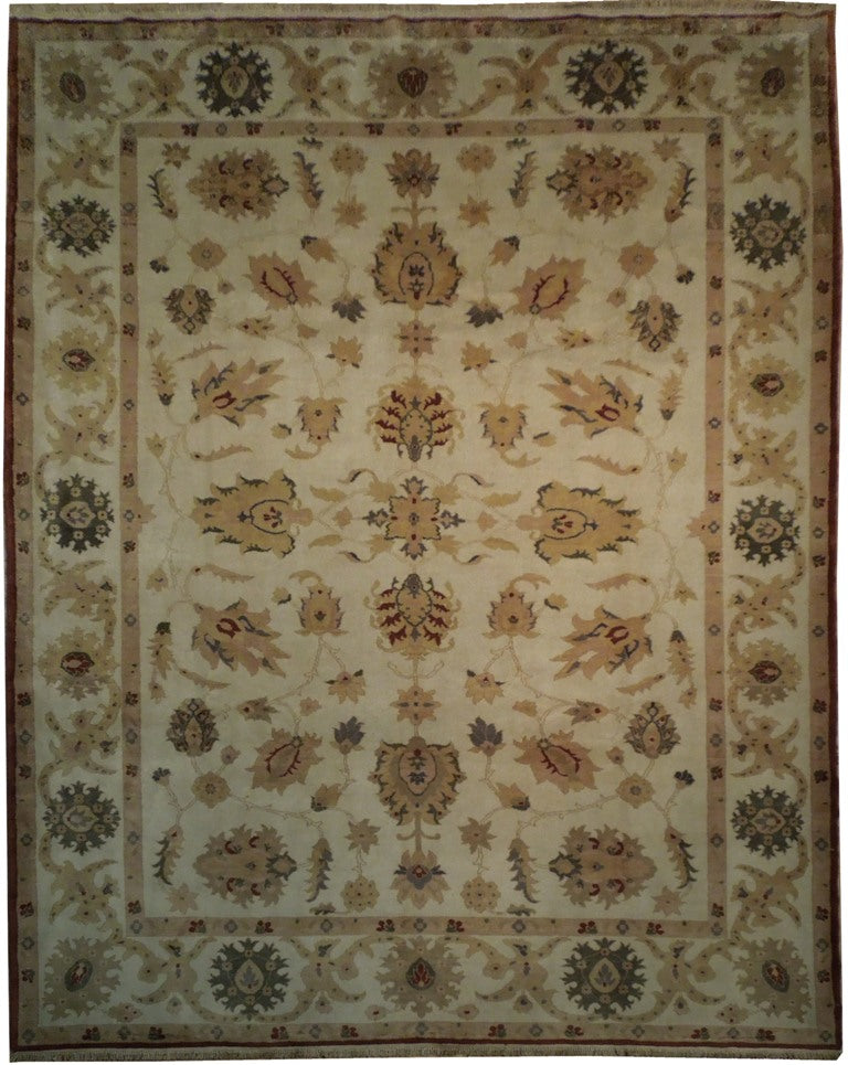 8.6 x 10.6 Beige Vegetable Dyed Rug - 18463