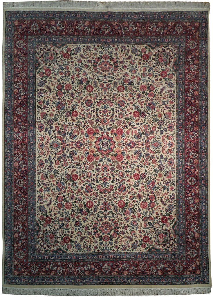 9.1 x 12.4 Ivory Fine Quality Rug 18482