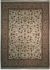 Load image into Gallery viewer, 8.6 x 11.6 Ivory Wool&amp;Silk Fine Quality Rug 18525