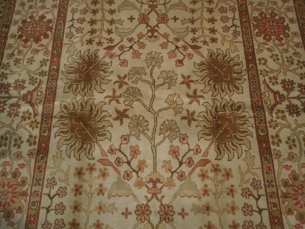 6 x 9.5 New Handmade Oushak Carpet Chobi Peshawar Rug #PIX-18842