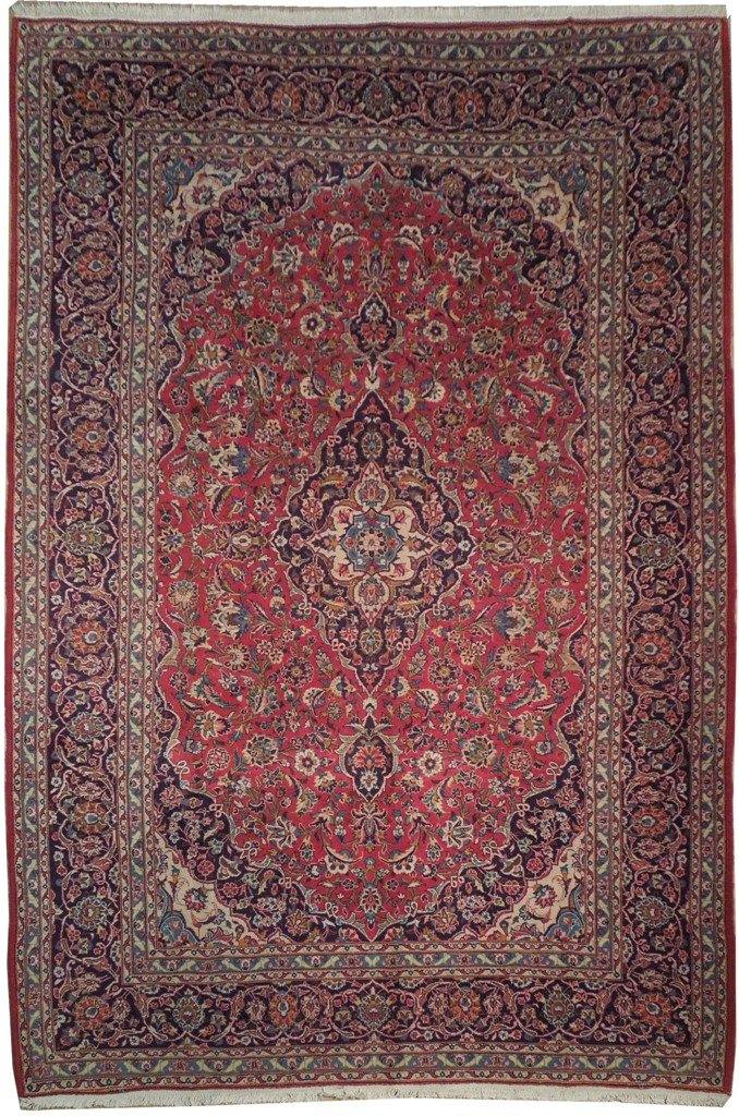Dazzling 8x12 Authentic Handmade Persian Kashan Rug - Iran - bestrugplace