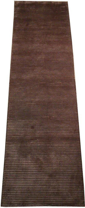 Dazzling 3x9 Authentic Handmade Napali Wool & Silk Runner - India - bestrugplace