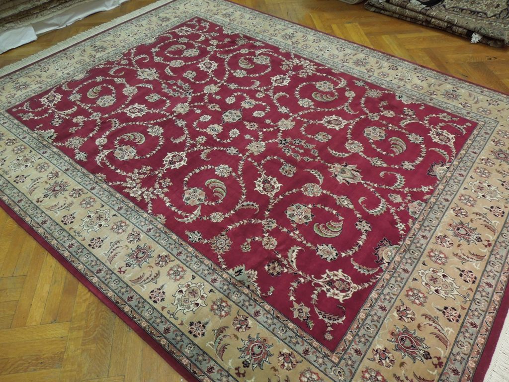 8.2 x 10.5 Fine Quality High End Rich Rug BURGUNDY #PIX-19923