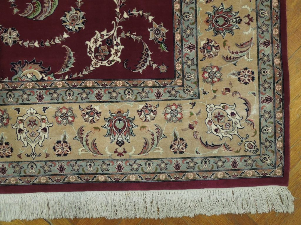 8.2 x 10.5 Fine Quality High End Rich Rug BURGUNDY #PIX-19923