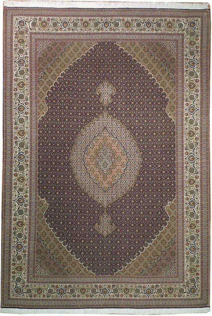 7x10 Authentic Handmade Wool & Silk High End Persian Tabriz Rug - Iran - bestrugplace
