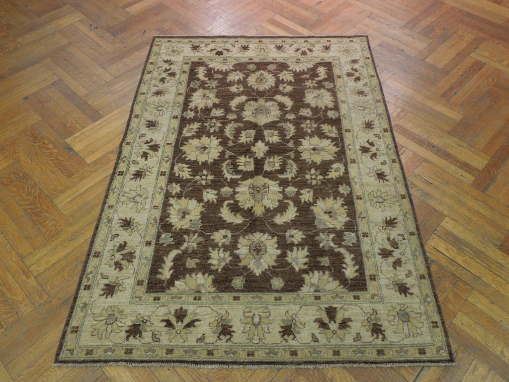 4.6 x 6.5 Brown Ziglar Chobi Peshawar Rug #PIX-20196