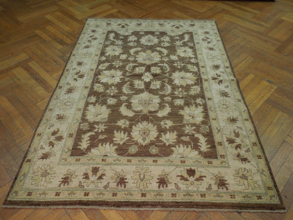 4.6 x 6.5 Brown Ziglar Chobi Peshawar Rug #PIX-20196