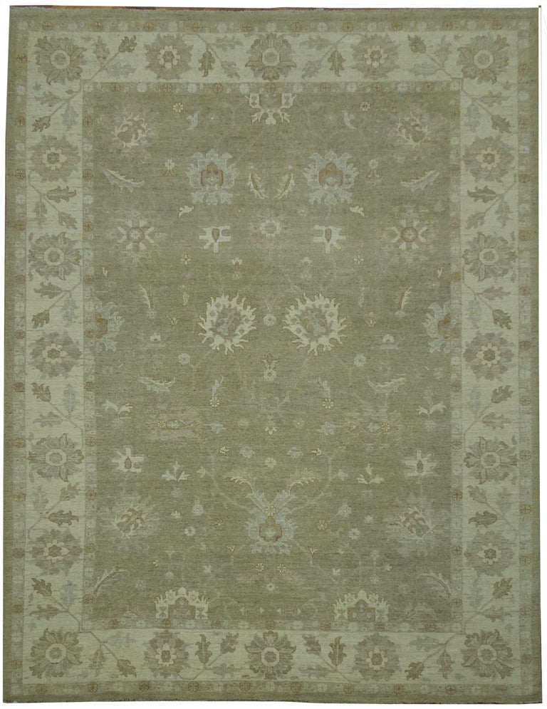 9.3 x 11.8 SAGE GREEN Chobi Peshawar Rug SAGE 20280