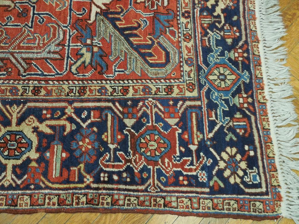 7.10 x 10.9 Antique Persian Heriz Rug #PIX-20434