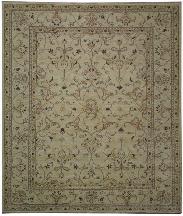 Radiant 8x9 Authentic Handmade Chobi Peshawar Rug - Pakistan - bestrugplace
