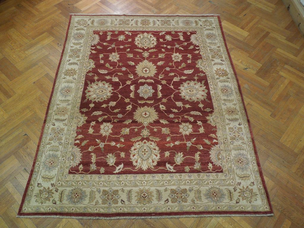 7.10 x 9.10 Quality Peshawar Ghazni Wool Rug #PIX-20560