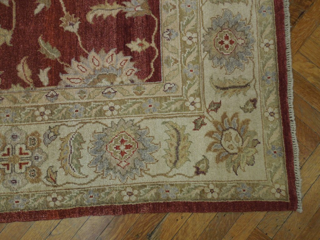 7.10 x 9.10 Quality Peshawar Ghazni Wool Rug #PIX-20560