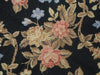 Load image into Gallery viewer, 5 x 5 Black Needlepoint Flat Weave Round Rug #PIX-20642