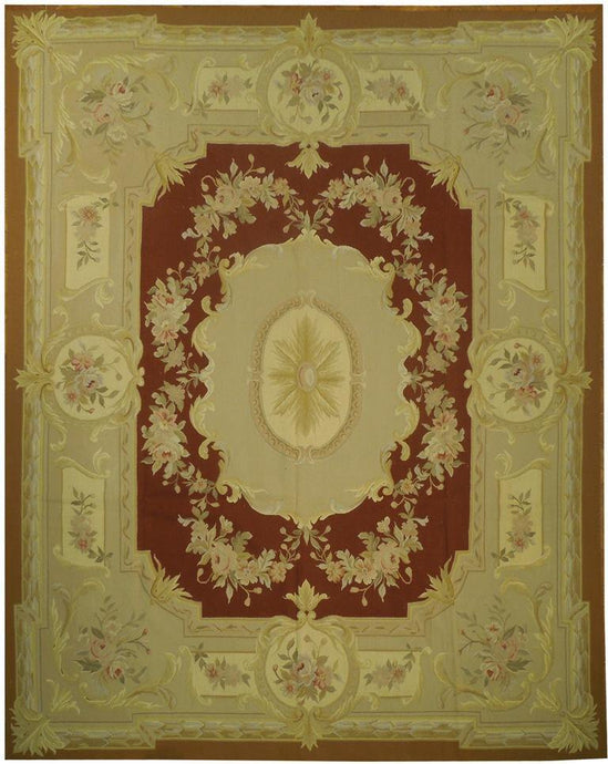 8x10 Aubusson Flat Weave Rug - China - bestrugplace