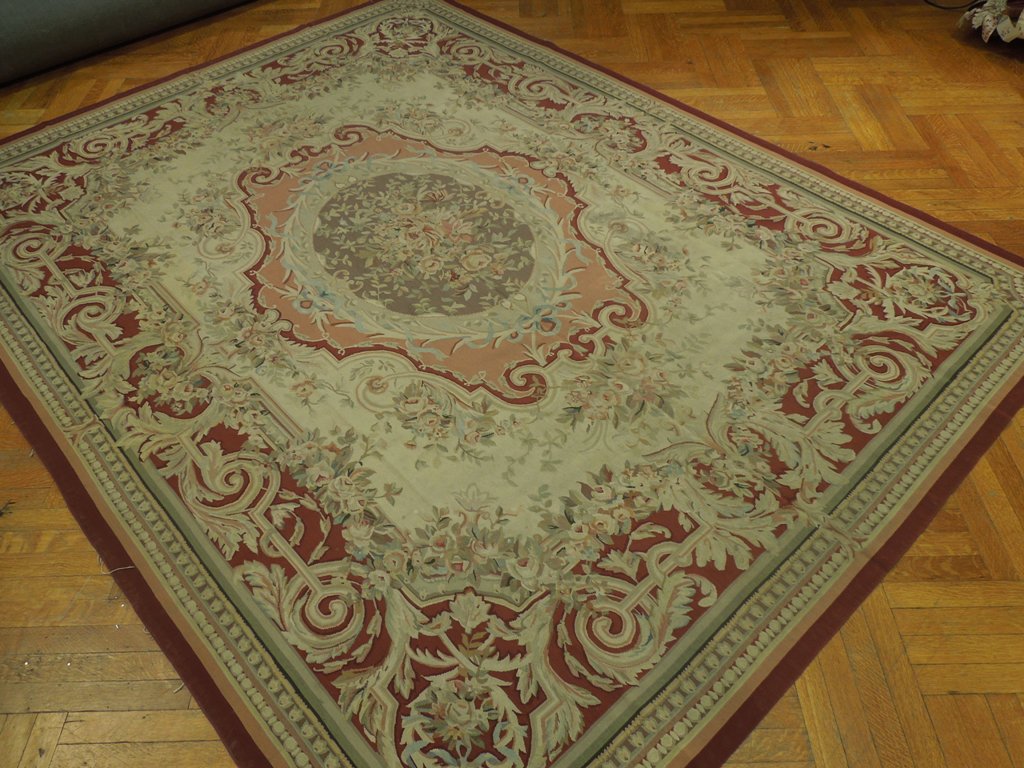 8 x 10 Aubusson Flat Weave Rug #PIX-20757