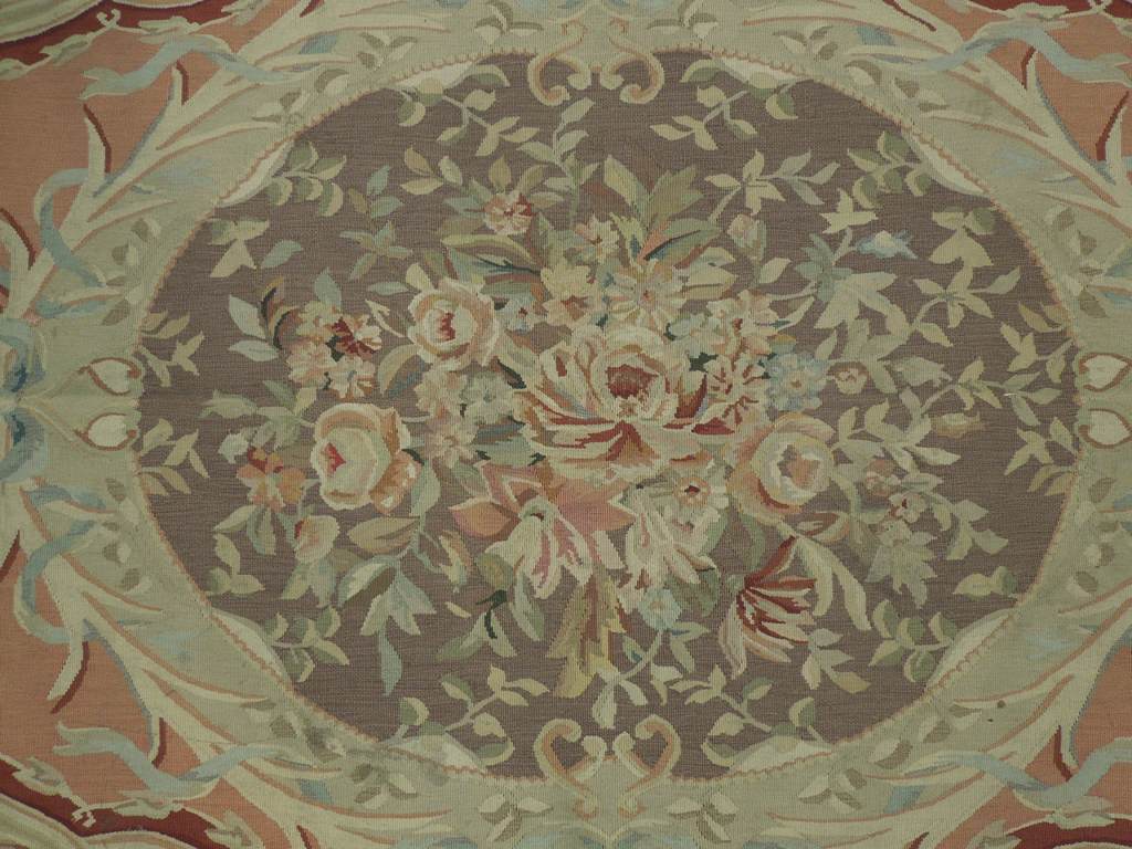 8 x 10 Aubusson Flat Weave Rug #PIX-20757