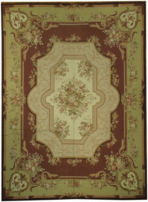 9x12 Needlepoint Flat Weave Rug - China - bestrugplace