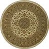 Load image into Gallery viewer, Authentic-Wool-Silk-Round-Rug.jpg