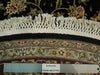 Load image into Gallery viewer, 5 x 5 Black Fine Quality Wool&amp;Silk Round Rug #PIX-20859