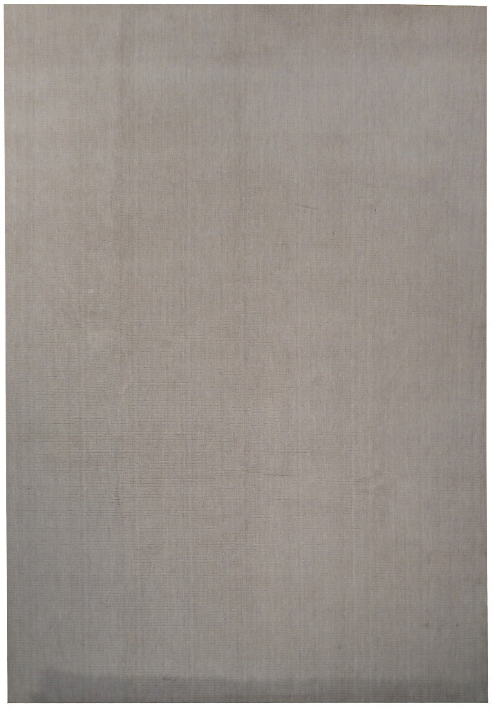 Standard One Color Rug 7.7 x 10.10 Solid one color Gray Modern Handmade Wool Rug #PIX-21332 ...