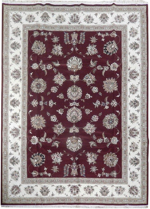 9x12 Wool & Silk Sino Tabriz Rug - China - bestrugplace