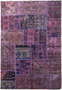 Load image into Gallery viewer, 4 x 6 Red Antique Persian Patchwork Pattern Rug - Iran #PIX-22112