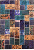Load image into Gallery viewer, 7 x 9.9 Multi Color Antique Persian Patchwork Rug 22257