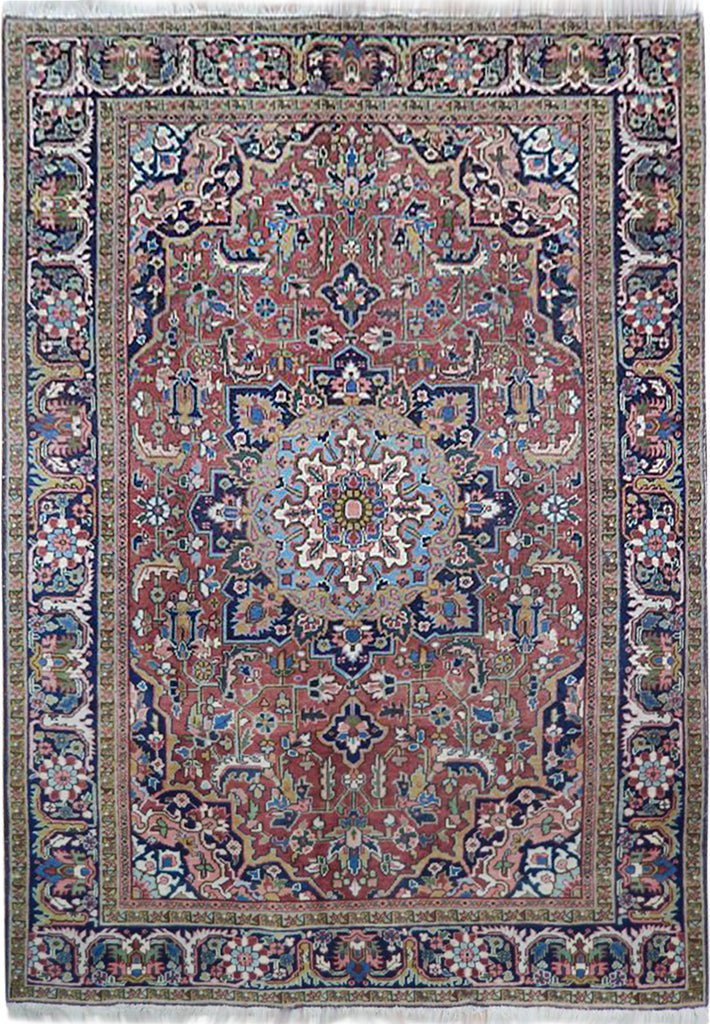 6.8 x 9 Antique Persian Heriz Rug 22789