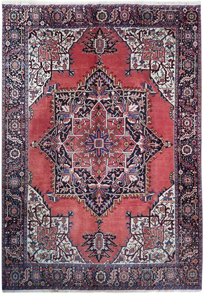 8.3 x 11.9 UNUSUAL GEOMETRIC Persian Heriz Rug 22875