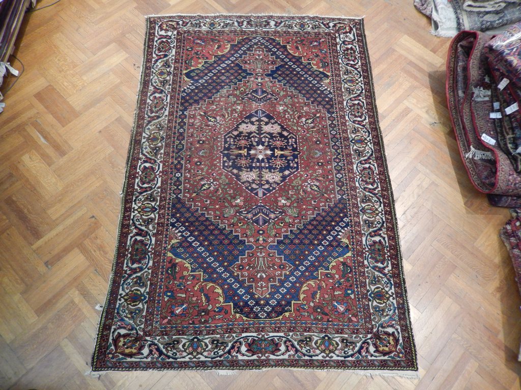 6.10 x 10.4 Blue Semi-Antique Persian Rug 22919