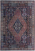 Load image into Gallery viewer, 5&#39; x 6&#39; Navy Blue Antique Persian Tribal Rug 23514