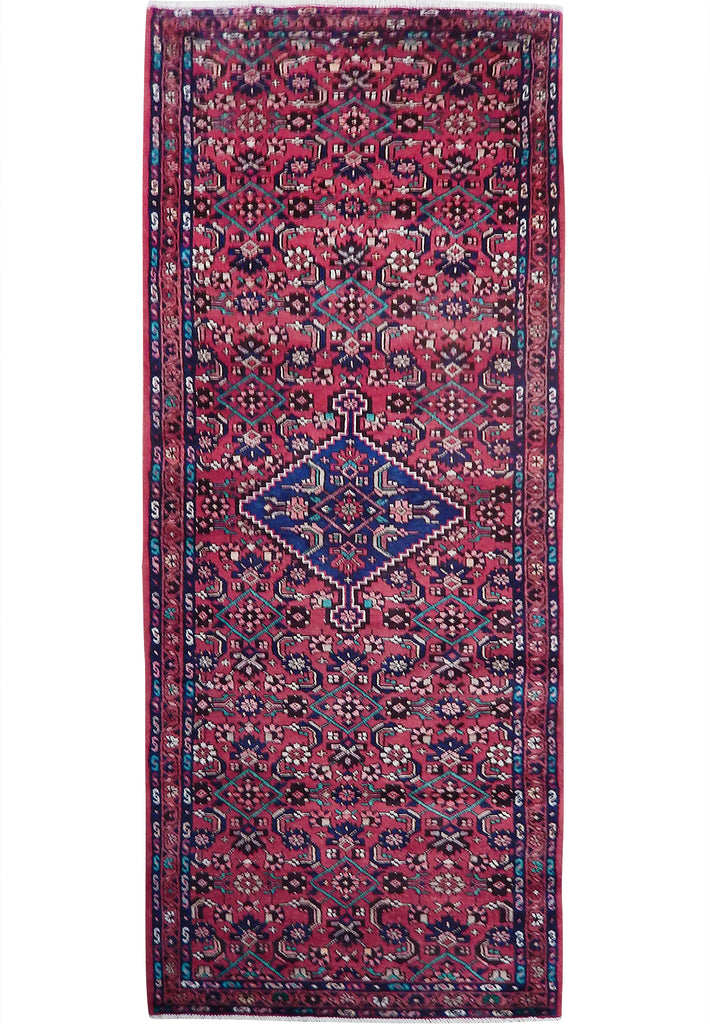 3.6 x 7.7 Red Persian Herati Runner Rug 23524
