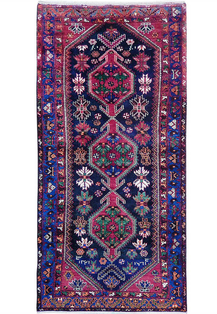 4' x 9' Green-Semi-Antique-Persian-Hamadan-Runner.jpg