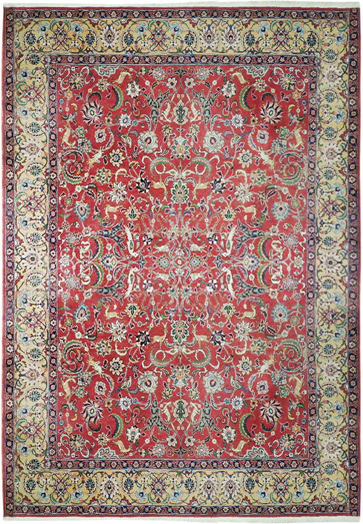 8.2 x 11 Semi-Antique All Over Tabriz Rug 23658
