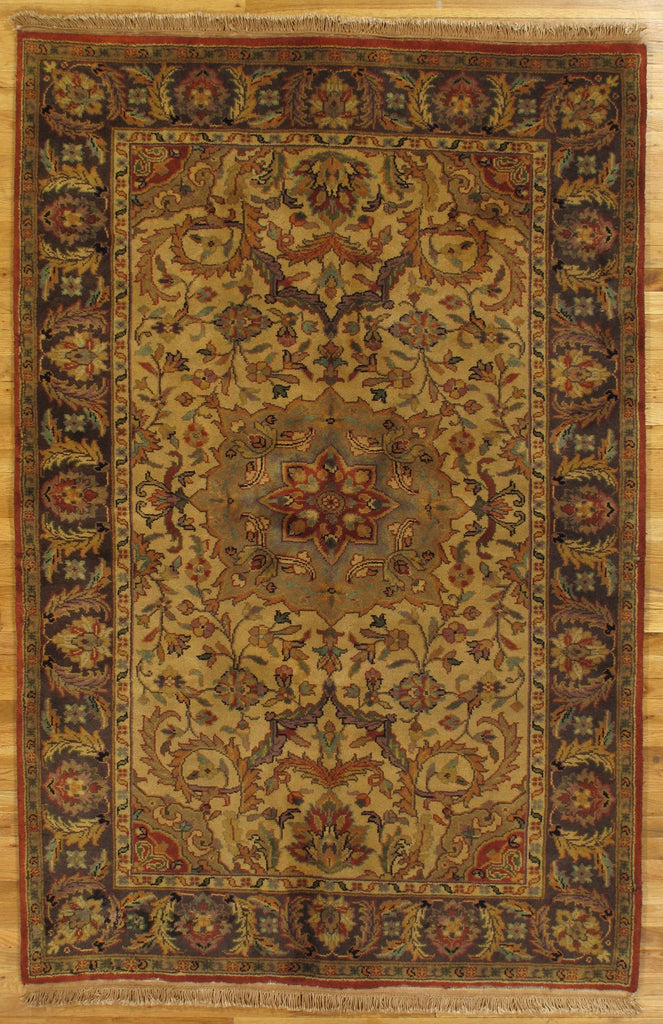 5.2 x 8.0  Handmade Traditional Agra Wool Rug 26275