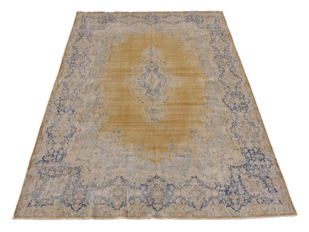 9.2 x 13 Gold Field Vintage Rug #PIX-26936
