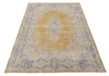 Load image into Gallery viewer, 9.2 x 13 Gold Field Vintage Rug #PIX-26936