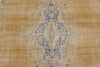 Load image into Gallery viewer, 9.2 x 13 Gold Field Vintage Rug #PIX-26936