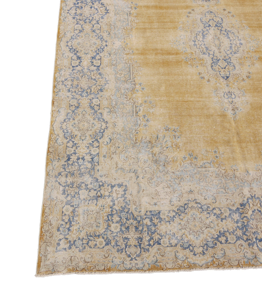 9.2 x 13 Gold Field Vintage Rug #PIX-26936