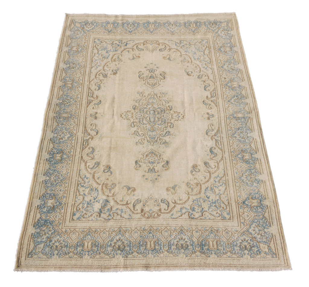 6.1 x 8.10 Vintage Persian Kerman Rug #26951