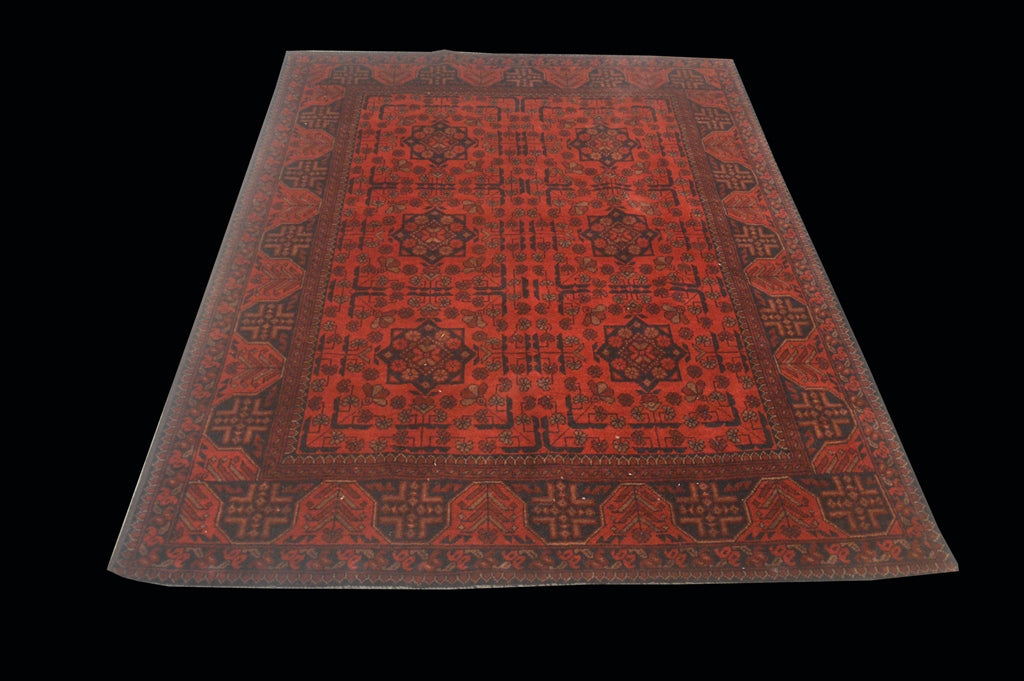 4.11 x 6.4 Red Khal Momadi Turkmen Rug 28576