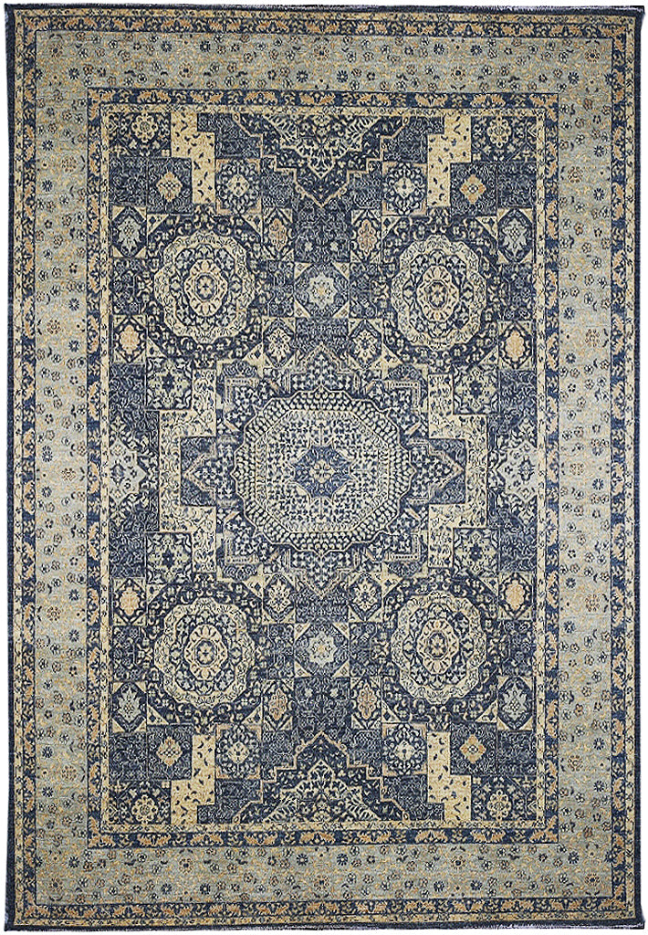 9.2 x 11.10 Dark Gray Chobi Peshawar Mamlook Rug 29406