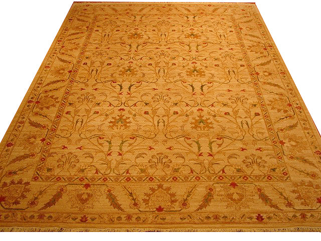 8.3 x 11.6 Sand Brown Chobi Peshawar Rug #PIX-3753
