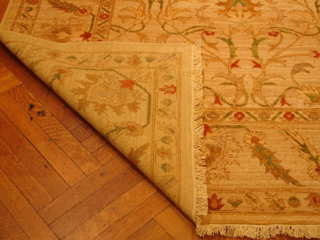 8.3 x 11.6 Sand Brown Chobi Peshawar Rug #PIX-3753