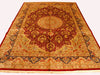 Load image into Gallery viewer, 6&#39; x 10&#39; Red &amp; Ivory Signed Persian Qum Rug 4122