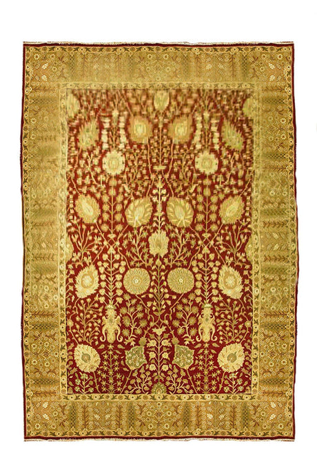 LARGE & RARE 14x21 Traditional Jaipur New Wool Rug India - bestrugplace