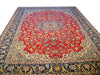 Load image into Gallery viewer, 9.4 x 12.10 Semi-Antique Persian Esfahan Najafabad Rug 7091