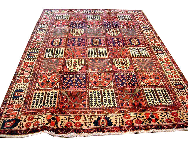 7 x 9.10 Multi Color Persian Bakhtiar Rug 7448