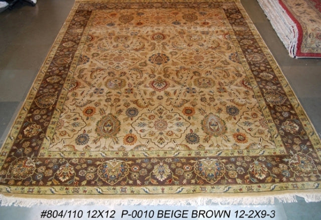 9.3 x 12.2 Light Brown 10/10 HT Chobi Peshawar Rug 804-110